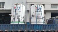 Réservoir de dewar de stockage cryogénique isolé thermiquement soudé vertical des cylindres de gaz liquide 1000L