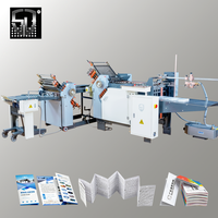 Machine plieuse de papier industrielle multifonctionnelle automatique PLC à pliage en accordéon en Z haute efficacité pour l'impression et l'emballage