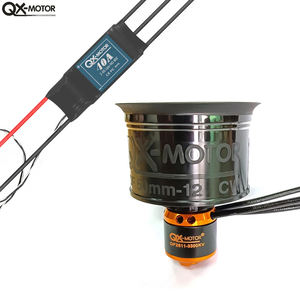 Moteur Qx-Motor 50 mm <span class=keywords><strong>EDF</strong></span> 12 pales, ventilateur cannelé QF2611, moteur brushless 3300KV/4000KV/4600KV, ESC 40A pour avion RC, CE ROHS - Product Image 2