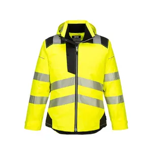 Pabrik Pabrik tahan angin bidang pemeliharaan listrik survei konstruksi pakaian kerja jaket keselamatan HI-VIS musim dingin reflektif