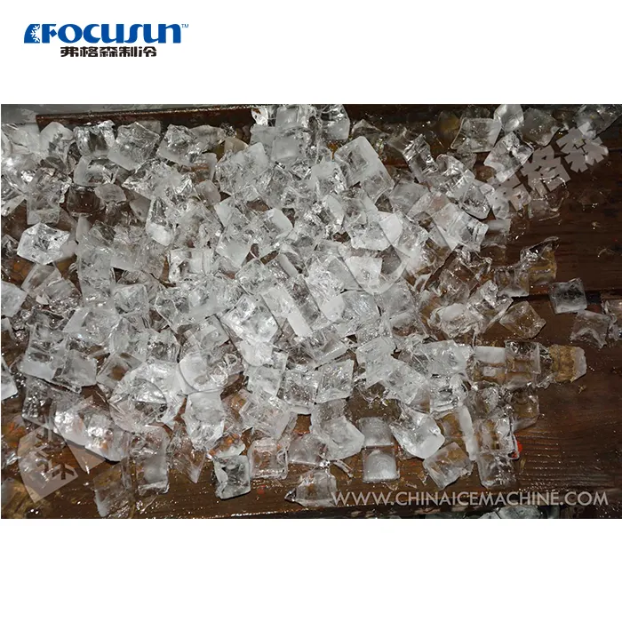 Focusun 1 Ton Cube Ice Machine Crystal Cube Ice Edible Ice Used For Cold Drinks