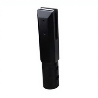 Spigot carré en acier inoxydable usiné CNC 48x265mm avec tige filetée et anneau de couvercle, résistant à la rouille, pour bricolage