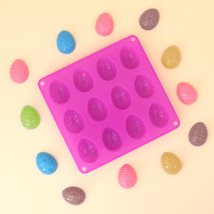 Moule en silicone <span class=keywords><strong>pour</strong></span> décoration d'<span class=keywords><strong>Halloween</strong></span> et de Pâques, moule en forme de <span class=keywords><strong>yaourt</strong></span> violet - Product Image 3