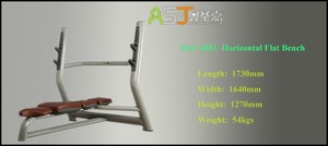 Banco de Pesas Plano de Grado Comercial, Banco de Pesas de Acero Resistente para Gimnasio, Centro de Fitness, Entrenamiento de Fuerza - Product Image 3