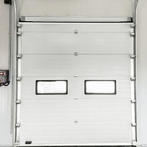 ประตูยกแนวตั้งอุตสาหกรรมแบบแบ่งส่วน ABX ความปลอดภัยสูง แผงโพลีเมอร์ โครงเหล็ก ดีไซน์กันน้ำ ลดการสะสมความร้อน - Product Image 3