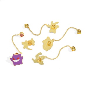 Broche Pokémon Série Nouvel An Personnalité Créative Dessin Animé, Badge Métallique Psyduck Gengar, <span class=keywords><strong>Accessoire</strong></span> Gravé Numérique - Product Image 4