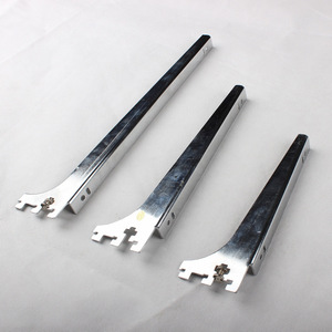 OEM Supermarket Chrome Metal Display <strong>Hanging</strong> Wall <strong>Glass</strong> Shelf <strong>Brackets</strong>