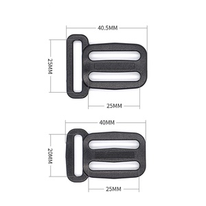 Trung Quốc Nhà Máy Ba lô Phụ kiện đi bộ đường dài Ba lô dây đeo vai điều chỉnh nhựa 25mm tri-glide khóa - Product Image 3