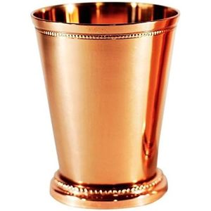 Vaso de Cobre Hecho a Mano PARIJAT HANDICRAFT de 12 Onzas, Diseño Sólido, Reutilizable, Bellamente Elaborado, para Moscow Mules y Mint Julep - Product Image 3