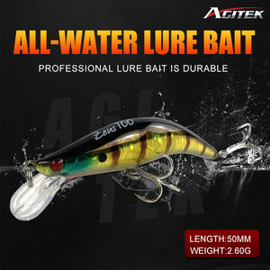 Señuelos de Pesca Minnow, Plástico Duro, Ojos de <span class=keywords><strong>Pez</strong></span> Grandes en 3D, Anzuelo Triple Resistente, Señuelos de Pesca de Agua Dulce y Agua Salada - Product Image 2