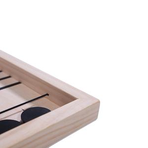 EASTOMMY Table de baby-foot à action rapide, jeu de société de hockey aérien en bois avec lanceur de balles, pour batailles de bureau - Product Image 4