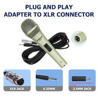 Microphone vocal Audio dynamique filaire cardioïde professionnel système de conférence en métal antibruit connecteur XLR pour une utilisation en Studio