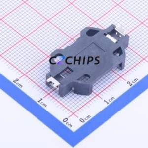 BS-06-B4BK017 Button & Strip Battery Connector SMD Connector Battery Holder CR2032 Phosphor Bronze Tin - Product Image 2