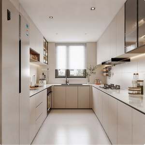 Gabinetes Europeos de Alta Calidad, Diseño Moderno Personalizado, Gabinetes de Cocina con Laca UV para Proyectos de Apartamentos - Product Image 4