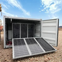 Contenedor refrigerado solar todo en uno, cámara frigorífica móvil de 20 pies, congelación de °C-35, ideal para mariscos/carne