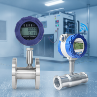 Débitmètre à turbine haute température Yunyi -20°C~80°C, répétabilité 0,2%, RS485 Modbus, pour huile/eau/liquide, en acier inoxydable, OEM, vapeur
