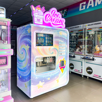 Machine distributrice de crème glacée carrée entièrement automatique multi-prises 220V/110V, neuve, pour usage commercial, fabriquée par Naughty Dog Factory, vente en gros
