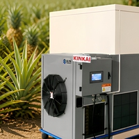 Industriële warmtepomp fruitdroogmachine voor Noord-Amerika, geschikt voor het drogen van appels en bessen
