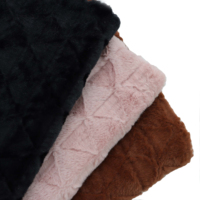 Rabbit Surskit Plüsch Stoff Prägung Heim textilien Kissen Schuhe Hüte 100% Polyester Gefärbter Stoff Gestrickter Kleidungs stoff