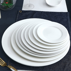 Tùy Chỉnh Màu Trắng Tinh Khiết Sứ Thông Tư Tấm Phẳng Đồ Ăn Nhà Hàng Khách Sạn Bộ Đồ Ăn Đám Cưới Với Biểu Tượng Tùy Chỉnh Bán Buôn - Product Image 3