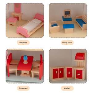 Maison <span class=keywords><strong>de</strong></span> villa pour filles, blocs <span class=keywords><strong>de</strong></span> <span class=keywords><strong>construction</strong></span>, <span class=keywords><strong>chalet</strong></span>, maison <span class=keywords><strong>de</strong></span> jeu assemblée, chambre <span class=keywords><strong>de</strong></span> princesse, jouets éducatifs pour filles - Product Image 2