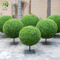 Plante artificielle sur mesure résistante aux UV, arbre topiaire en buis artificiel longue durée, boule de gazon pour jardin