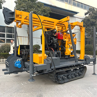 Machine de forage de carottage de haute qualité pour l'exploitation minière et les puits d'eau, type chenille, portable, avec pompe à engrenages, pour carburant diesel 200M
