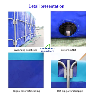 Outdoor Vissentank Waterdichte Pvc Zeildoek Coating Vis Zwembaden Viskweektanks Met Aangepaste Grootte - Product Image 5