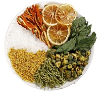 Thé Rafraîchissant d'Été en Stock : Mélange de Fleurs et de Fruits (Menthe, Chèvrefeuille, Chrysanthème, Zeste d'Orange) – 20 Sachets, Contenu de 100g (Lot de 12)