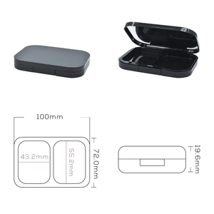 Il trucco quadrato <span class=keywords><strong>in</strong></span> plastica la <span class=keywords><strong>polvere</strong></span> pressata vuota contiene una custodia <span class=keywords><strong>in</strong></span> <span class=keywords><strong>polvere</strong></span> sfusa per imballaggio <span class=keywords><strong>in</strong></span> <span class=keywords><strong>polvere</strong></span> compatta vuota con specchio - Product Image 3