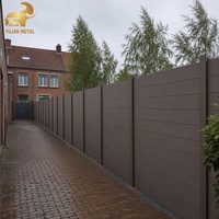 Panneau de clôture en aluminium à lattes horizontales pour jardin, piscine extérieure, écran de séparation, revêtement poudré, RAL personnalisé, CE