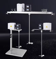 Agitateur Électrique Surélevé - Mélangeur Industriel en Acier Inoxydable avec Moteur DC pour le Traitement Chimique
