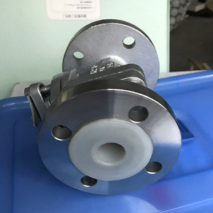 Válvula de Bola con Brida F46 Revestida de Acero Inoxidable de 1 Pulgada, Resistente a la Corrosión para Gases Corrosivos, Uso Industrial - Product Image 2