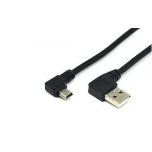 90 תואר 2.0 ימני זווית כדי 5 פינים מיני USB2.0 B תקין זווית כבל