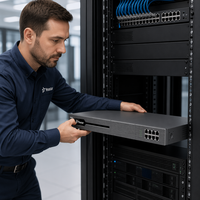 Yeastar P560 VoIP PBX : 100 utilisateurs, 30 appels, 1 E1, 8 FXO, 8 FXS, 200 lignes VoIP, système téléphonique IP d'entreprise