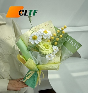 ช่อดอกไม้โครเชต์สไตล์ใหม่ CLTF 2026 ประณีต ดอกไม้โครเชต์คุณภาพสูง ดอกลิลลี่ถัก ดอกกุหลาบไทย ดอกไม้ผสม ดอกไม้แฮนด์เมด - Product Image 4