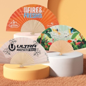 พัดลมไม้พิมพ์ลายสไตล์แอฟริกันพร้อมเทคนิคการวาดด้วยมือ - Product Image 4