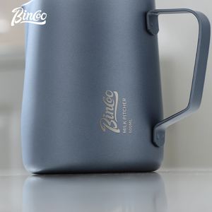 BINCOO – Cuve à <span class=keywords><strong>mousse</strong></span> de <span class=keywords><strong>lait</strong></span> professionnelle en acier inoxydable pour café, 350 ml/600 ml - Product Image 3