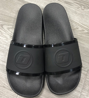 Sandales personnalisées pour hommes, imprimées en 3D, en caoutchouc PVC, antidérapantes, avec logo