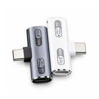 Adaptateur USB C vers prise casque 3,5 mm, charge rapide PD 100W, puce DAC, convertisseur audio Hi-Fi, répartiteur double port, coque en alliage d'aluminium