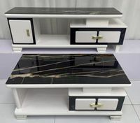Table basse moderne en bois avec tiroir, design nouveau