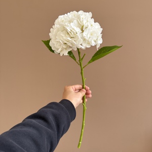 Aimili <strong>Artificial</strong> <strong>Hydrangea</strong> 49cm High Quality Real Touch <strong>Hydrangea</strong> Soft PE Lifelike Single Stem <strong>Artificial</strong> Flower - Product Image 3