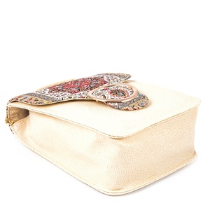 Sac hobo bohème pour femmes - Sac à main en tissu turc tissé couleur crème - Product Image 4