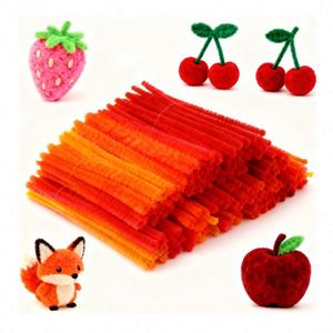 Kit de loisirs créatifs DIY en fil chenille : Projets éducatifs, créations florales décoratives, couleurs personnalisables, haute qualité - Product Image 3