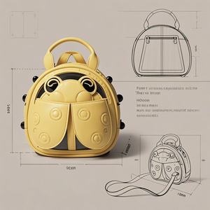 定制瓢虫甲虫形状的ITA包，带拉链封口，不同设计形状的个性化配件存储 - Product Image 6