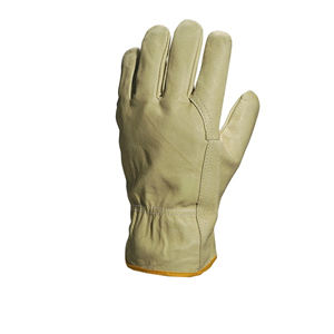 Guantes de Conducción PK 2025, Nuevo Modelo, Cuero Granulado sin Forro, Ribete Amarillo, Seguridad, Anti-Impactos - Product Image 4
