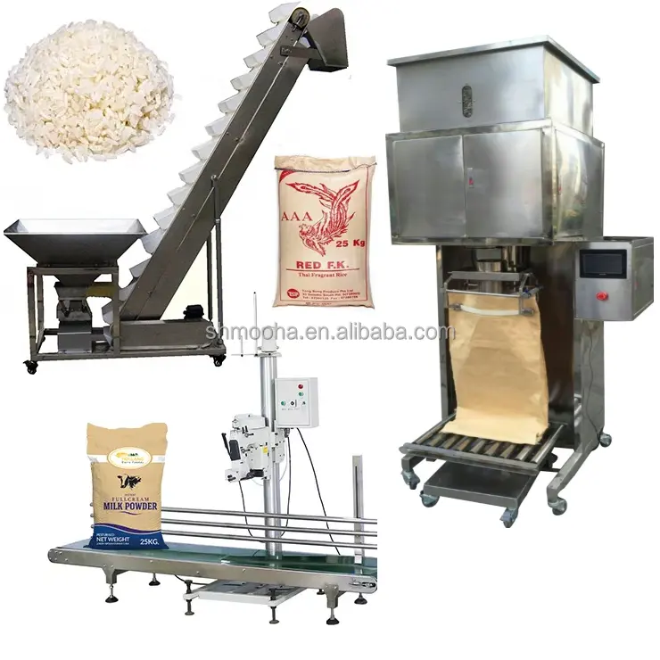 Автоматическая машина для наполнения большими гранулами, тяжелая упаковочная машина для запечатывания сумок, для удобрения зерновых, рисовых, кофейных зерен, 10 кг, 25 кг, 50 кг