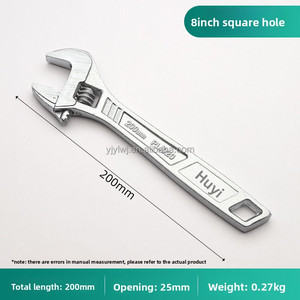 Llave ajustable de apertura cuadrada de alta calidad, herramienta de reparación manual, suministro de fábrica, Material de acero al carbono, soporte OEM personalizado - Product Image 5