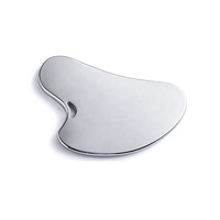 2024 rouleau de massage du visage Gua Sha en métal doré en acier inoxydable personnalisé (sans aiguille) outil de grattage