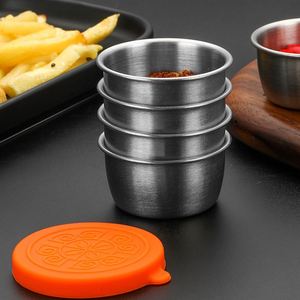 Logo personnalisé, acier inoxydable 304, 40 ml, 50 ml, 70 ml, coupelle à sauce, gobelet à sauce, avec bouchon en silicone pour restaurant - Product Image 4